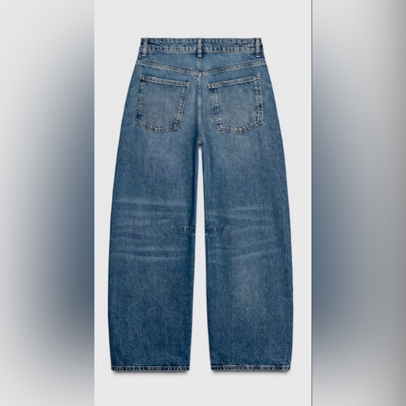 Zara High-waist Barrel Jeans size 32 US 0 - Picture 9 of 9